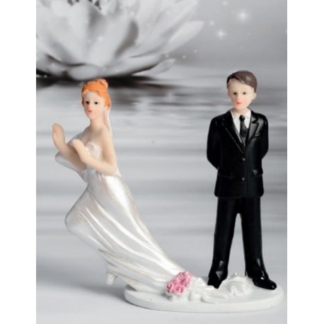 Cake Topper sposa che fugge