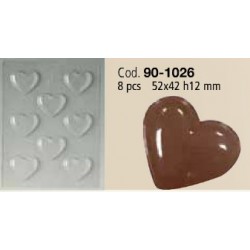 Stampo Cioccolatini a Cuore 8 pezzi