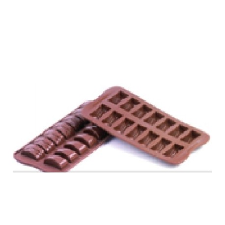 Stampo Silicone Rettangolare Striato