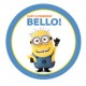 Cialda Minion Tonda per Torte