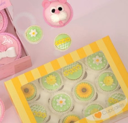 20 Pezzi Scatola Per Muffin Scatole Per Pasticceria per Biscotti Cupcakes Confezioni Pasticceria 4 Foro Scatole Per Cupcake Muffin con Finestra Di Osservazione e Supporto Interno Rimovibile 