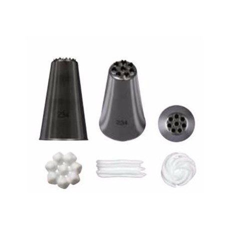 Silikomart BX1820 Bocchetta In Acciaio Inox Per Sac à Poche - Decorazione Torte - Durevole E Facile Da Pulire - Misura 20 H 42 Mm