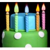 Candele con fiamma colorata per torte