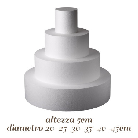 Base Tonda polistirolo 25 cm e varie misure