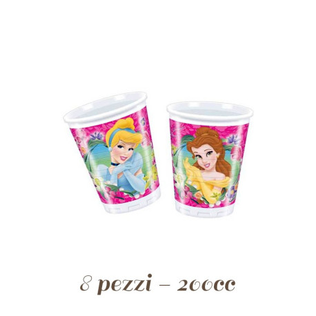 Bicchieri Le principesse Disney plastica