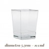 100 Bicchierini Monouso Cubo per Finger Food