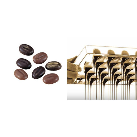 Stampo per Cioccolatini Chicco di Caffe' in policarbonato