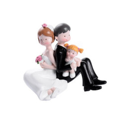 Cake Topper Sposi con Bimba