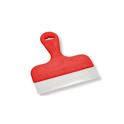 Raschietto in Acciaio Inox Manico Rosso