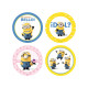 Cialda Minion Tonda per Torte
