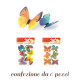 Farfalle in Ostia colorate 6 pezzi