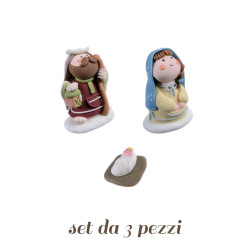 Presepe di Zucchero da 3 pezzi in 3d