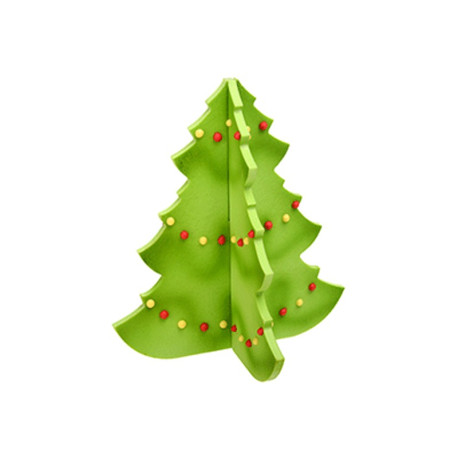 Albero Di Natale 3d.Kit Albero Di Natale 3d In Pastigliaggio