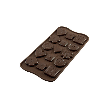 Stampo Silicone Bottoni per cioccolato
