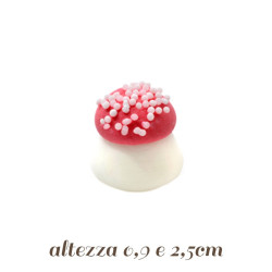 Funghetti di zucchero per decorazioni h 0.9 cm