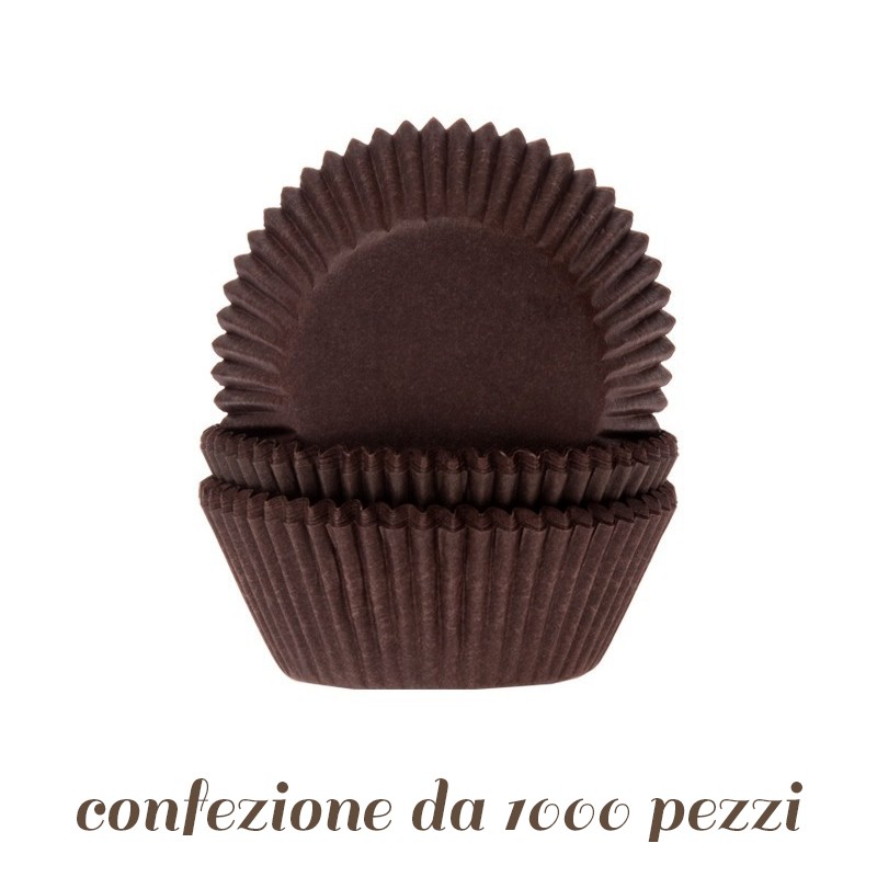 colore marrone confezione da 48 Pirottini da forno per muffin 
