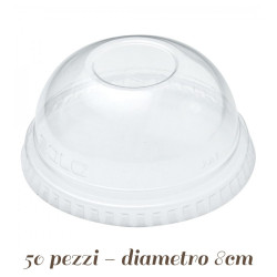 Coperchio in Plastica a Cupola per cannuccia