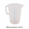 Caraffa Graduata trasparente in plastica