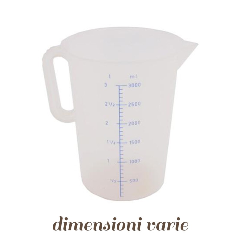 Caraffa Graduata trasparente in plastica Caraffa graduata in plastica 2 l | Masterfer