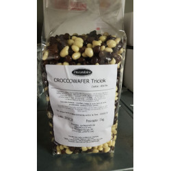 1 kg CroccoWafer ai 3 cioccolati fondente latte e bianco