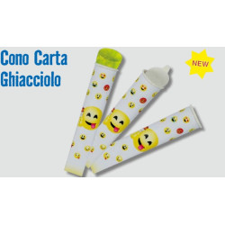 60 Coni carta per Ghiaccioli Calippo Emoticon