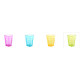 Bicchierini colorati in plastica piccoli per feste buffet