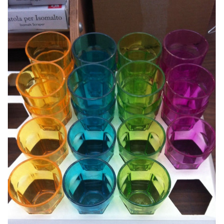 Bicchierini colorati in plastica piccoli per feste buffet