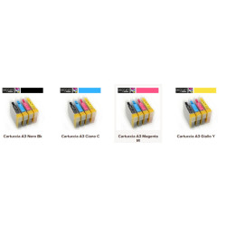 Cartucce per stampante alimentare A4 Decojet vari colori