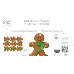 Vestibiscotti omino di pan di zenzero 9 pz