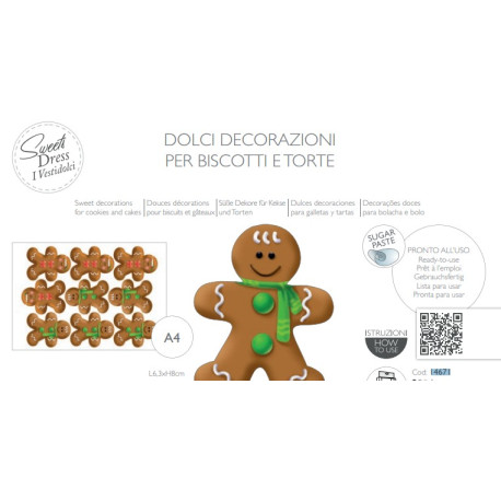 Vestibiscotti omino di pan di zenzero