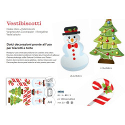 Vesti biscotti di Natale per decorare