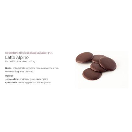 Cioccolato da copertura bianca kg 3