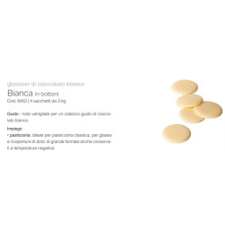 Cioccolato Gioari bianco in bottoni 3 kg