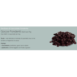 3 kg di Gocce di Cioccolata fondente 7500 pz