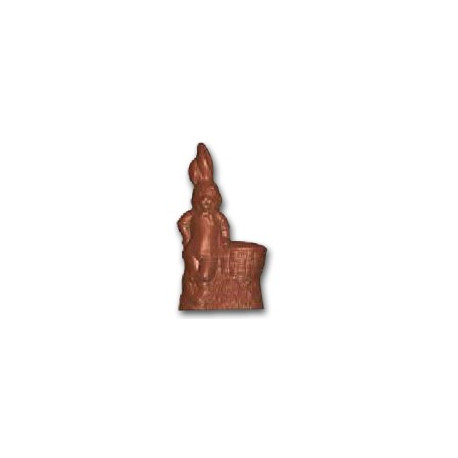 Stampo per cioccolato coniglio con cestino