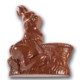 Stampo coniglio in cioccolato con carriola