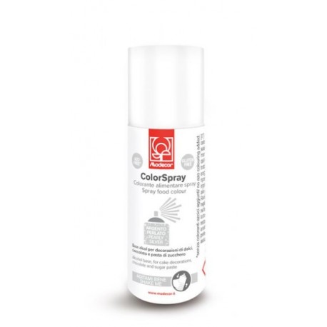 Colore alimentare Spray Argento Perlato 50ml
