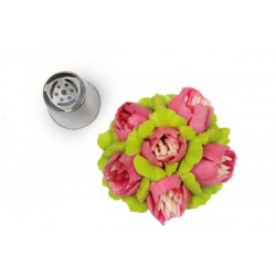 Bocchetta Inox per Sac a Poche Fiore Completo