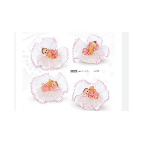 NASCITA BIMBI NANNA CON ORSETTO ROSA