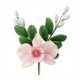 RAMO ORCHIDEA ROSA + FOGLIA