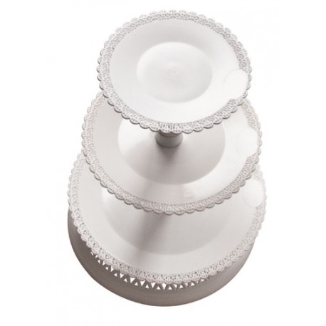 Alzata torta 3 piani (plastica)